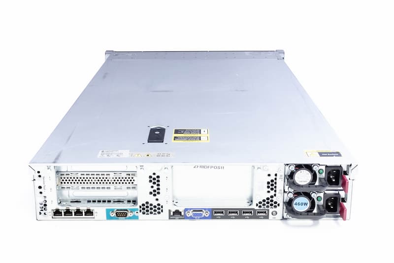 HP DL380p Gen8, 1x E5-2640@2.50GHz, 6-Core, 8GB PC3-12800R (1x8), 16xSFF, P420i+P420/1GB, DVD,2x460W