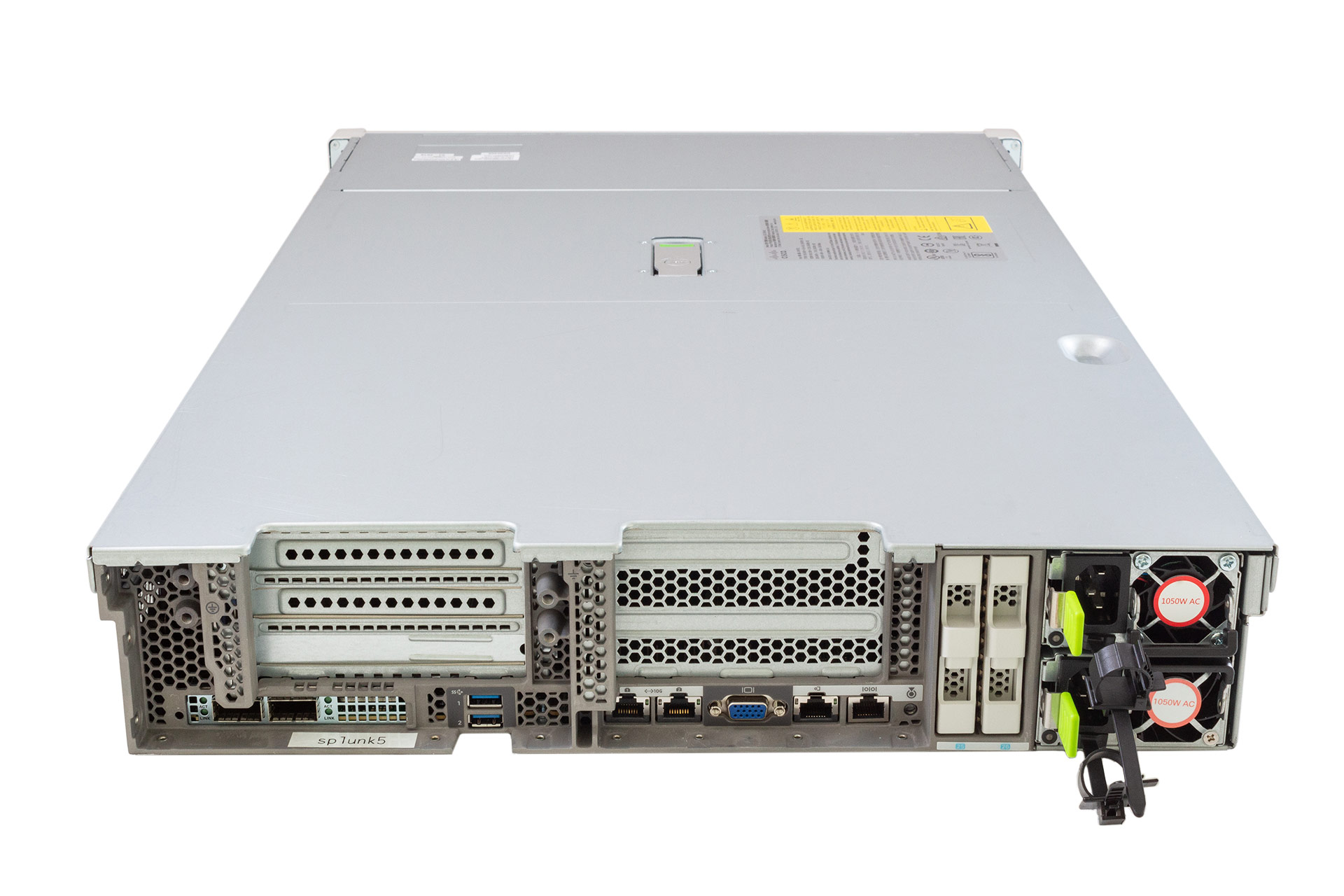 Cisco UCS C240 M5, 2x Gold6148 2.40GHz, 20-core, noRAM, 24xSFF, Megaraid-12G/4GB, MLOM-40G, 2x1050W, back