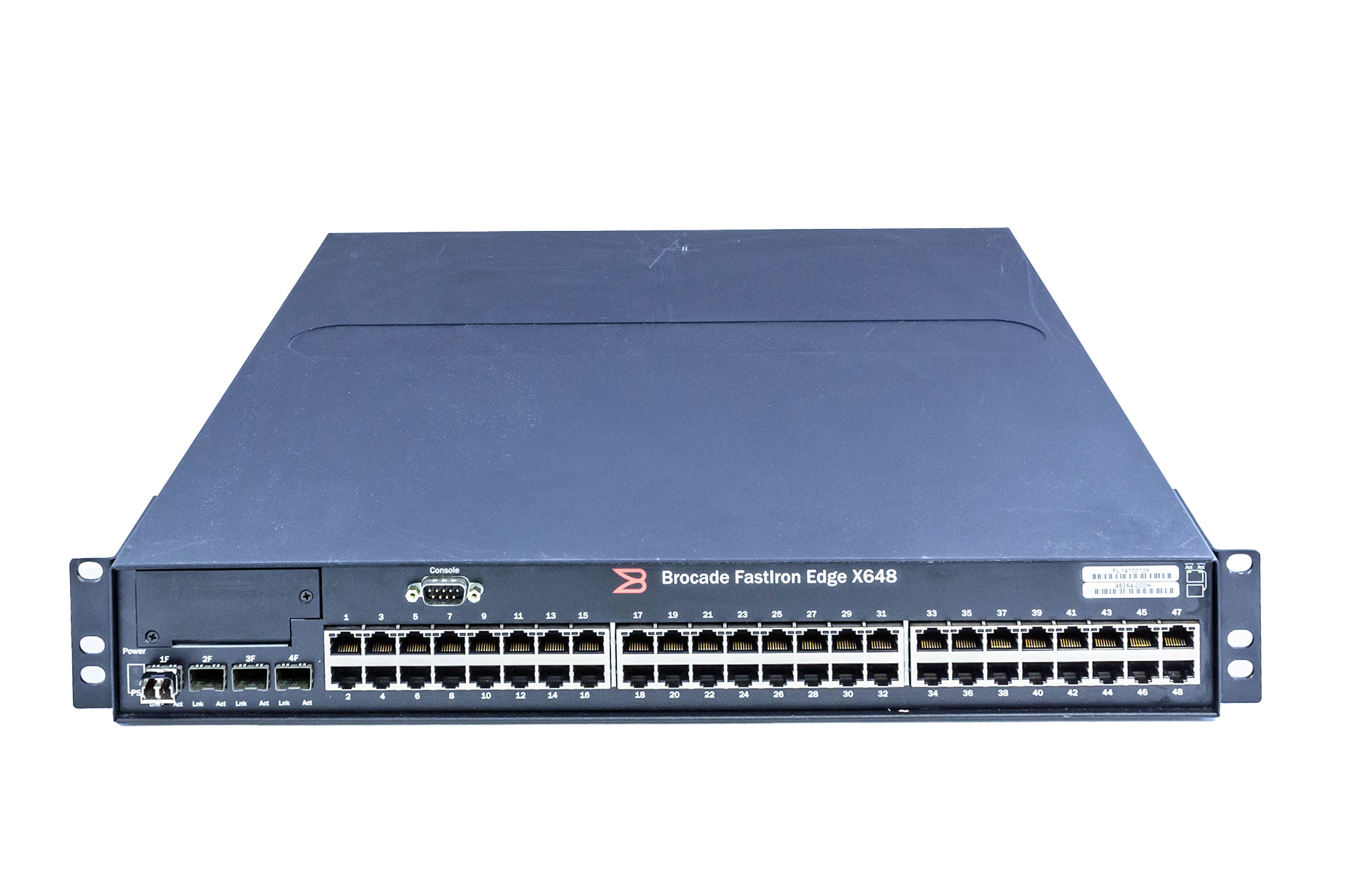 Foundry Switch FastIron Edge x648, IPv6-support, 48x 1GbE RJ45, 4x 1GBE SFP, 2x 600W