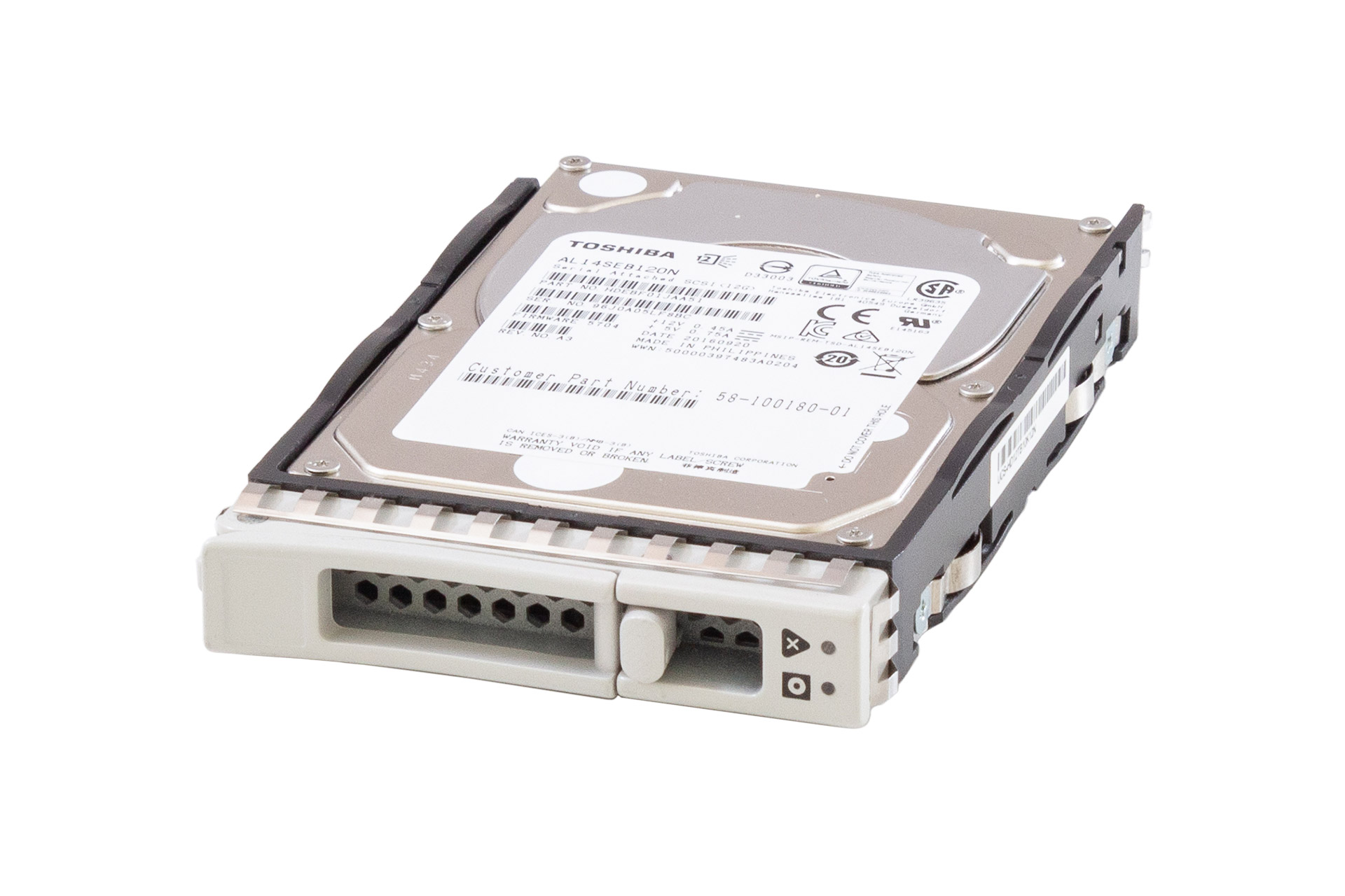 Cisco UCS HDD 1.2TB 12G SAS 10K 2.5" in Carrier 74-113290-01 (M5), cover