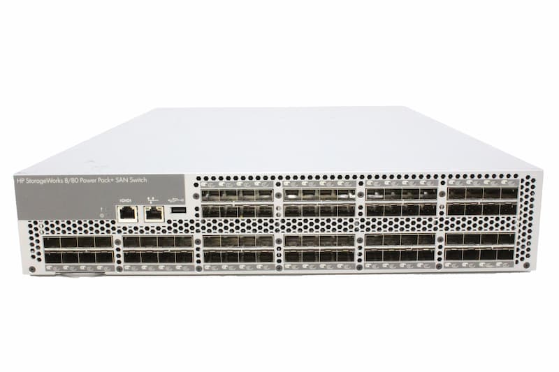 HP 8/80 Power Pack+, 48-ports enabled, SAN Switch, managed, +16 ports enabled