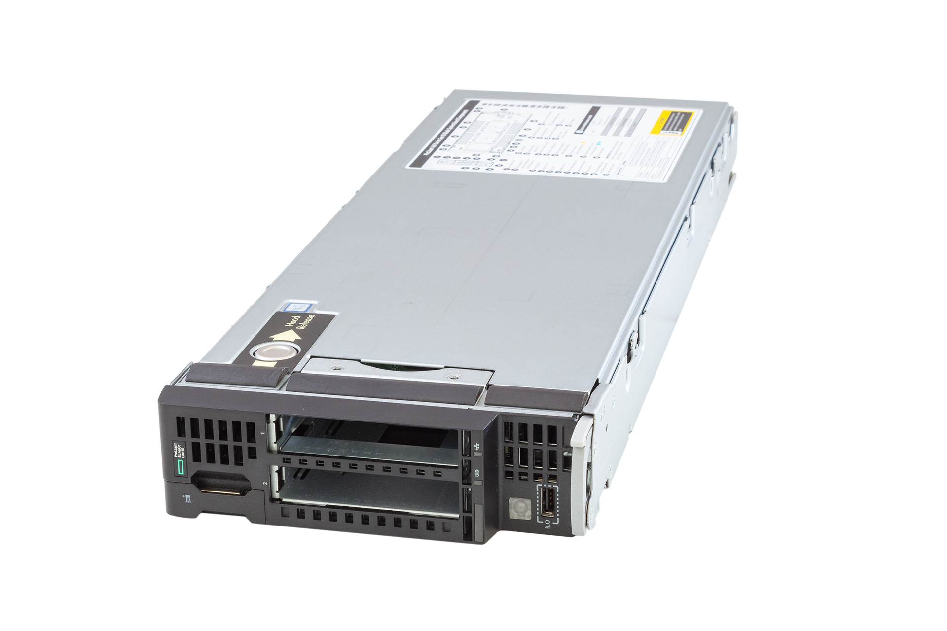 HPE BL460c Gen10 Server Blade CTO, 2xSFF, 2x Heatsink, incl. P204i-b/Batterie, cover