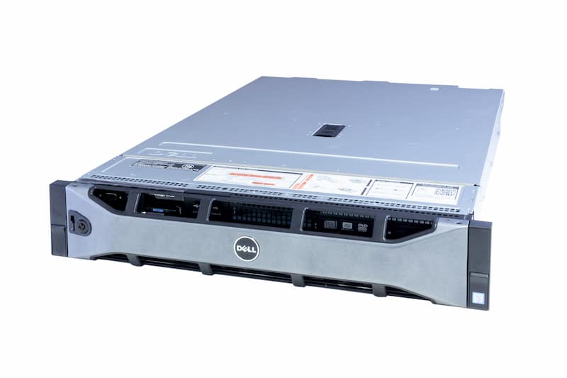 DELL R730, 2x E5-2667v4 3.2GHz, 8-Core, noRAM, noRAID, 8xLFF SATA, DVD-RW, 2x750W