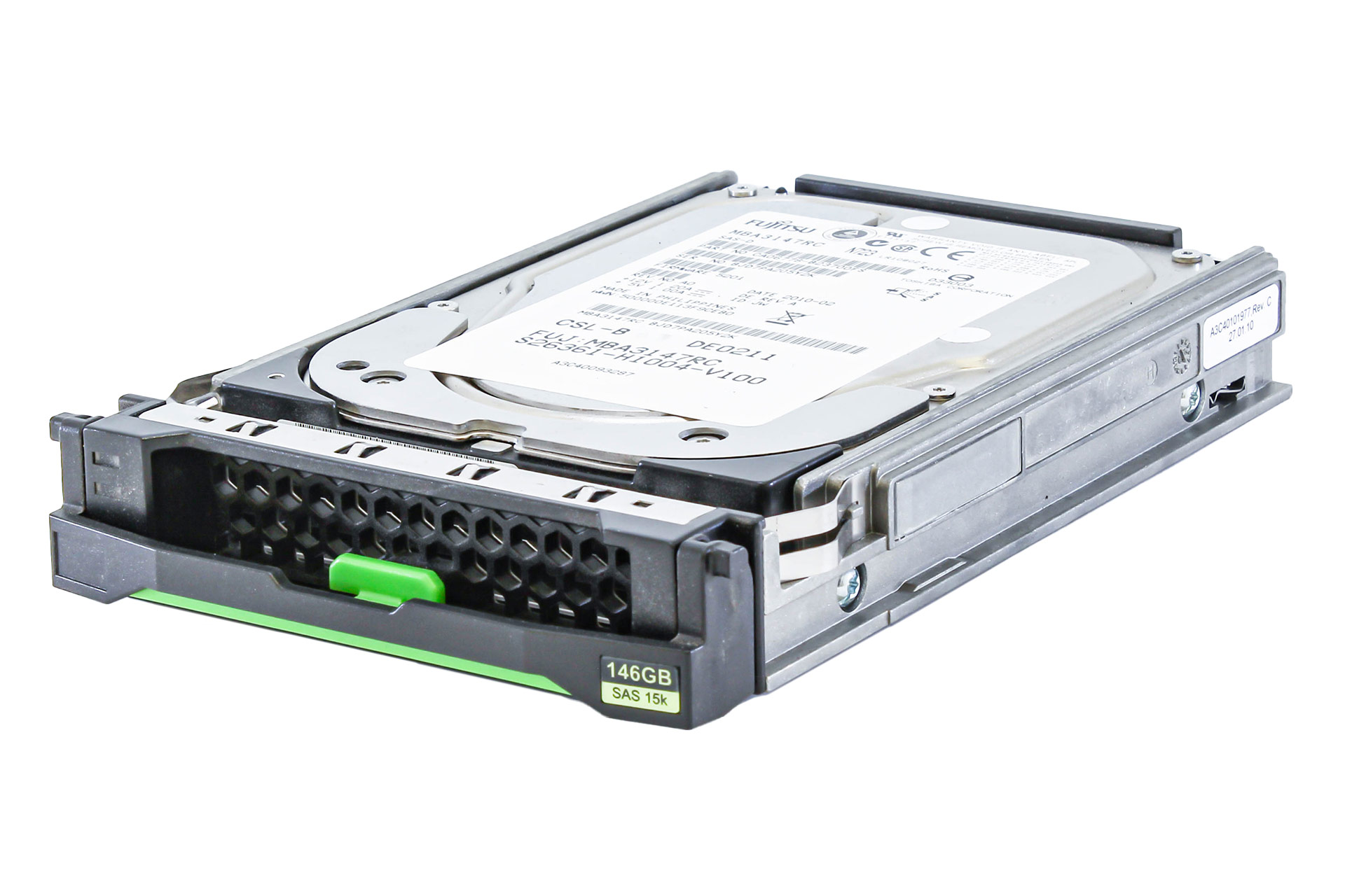 Fujitsu HDD 146GB 3G SAS 15k 3.5“ LFF Festplatte inkl. HDD Tray