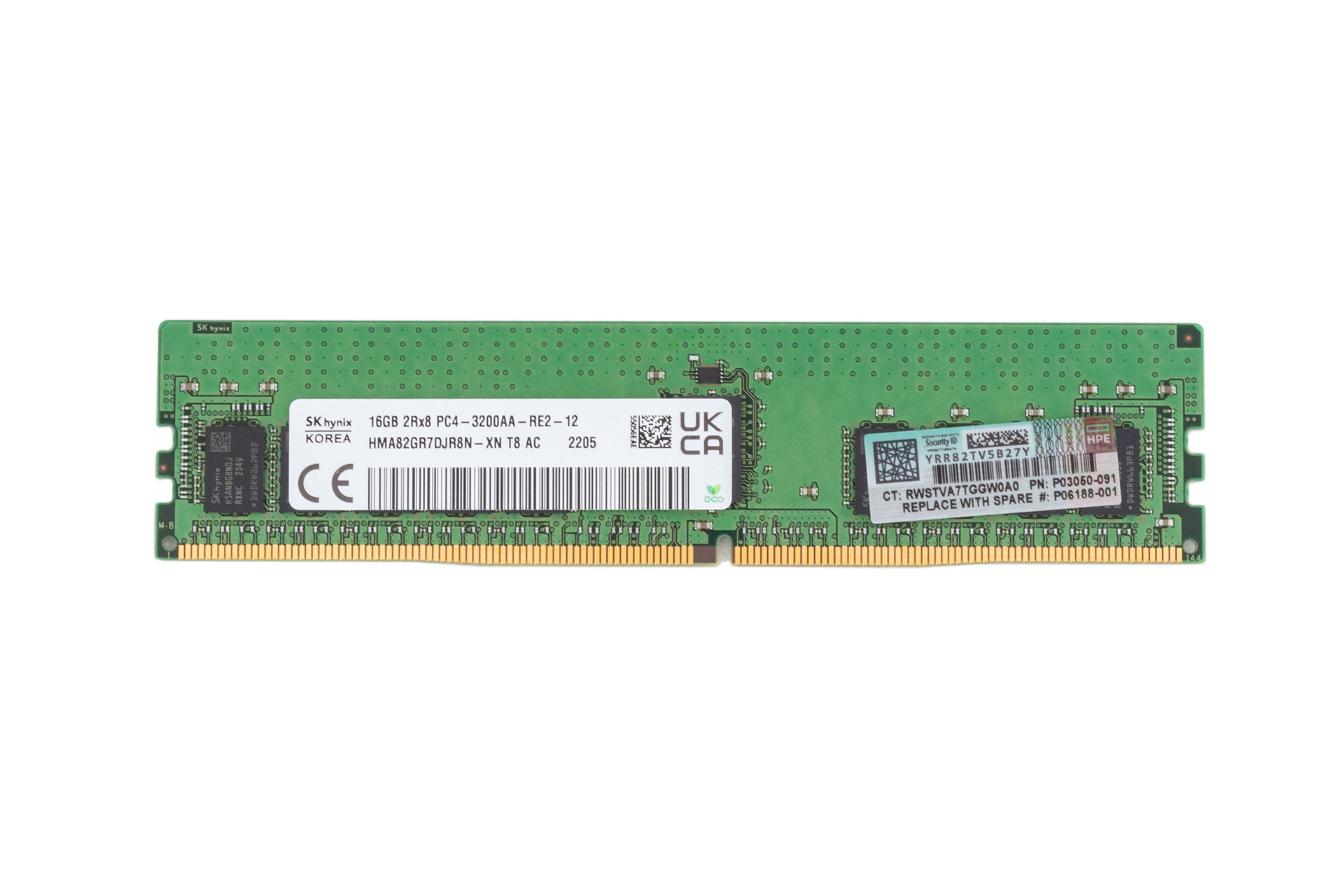 HPE RAM 16GB 2RX8 PC4-2933Y-R (or 3200AA) Smart Memory Kit, P06188-001