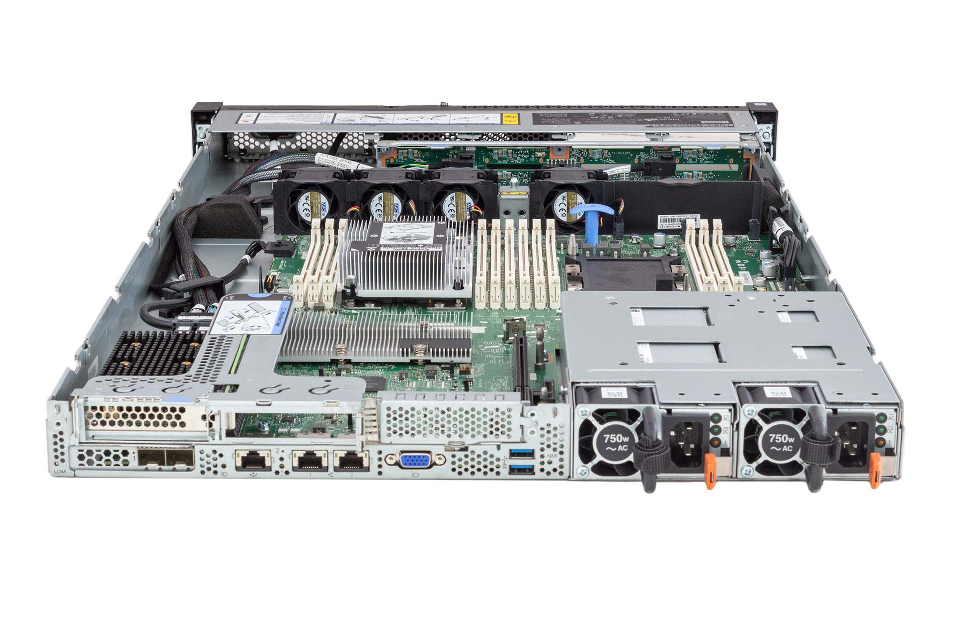 LENOVO ThinkSystem SR530, 1x Silver 4208 2.1GHz, 8-Core, noMem, 8x SFF, 530-8i/2GB, 2x 750W