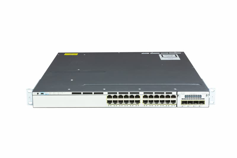Cisco Switch Catalyst WS-C3750X-24T-L, stackable (2x Port), 24x GbE RJ45, 4xGbE SFP, 2x 350W