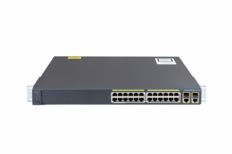Cisco SWITCH WS-C2960-24PC-L, 24x 10/100Mbit PoE (15W p. port), 2x 1GbE, 2x 1GbE SFP