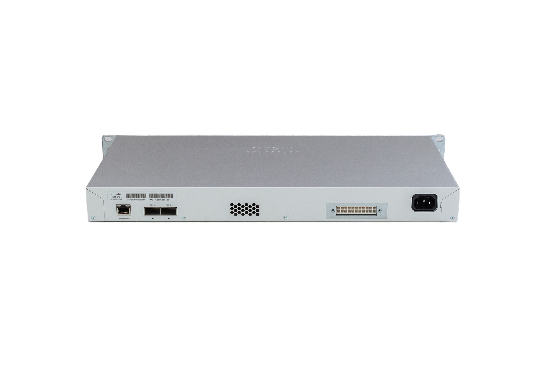 Cisco Switch Meraki Stackable, Cloud Managed, 24x GbE RJ45 PoE (max 370W), 4x GbE SFP, int. PSU