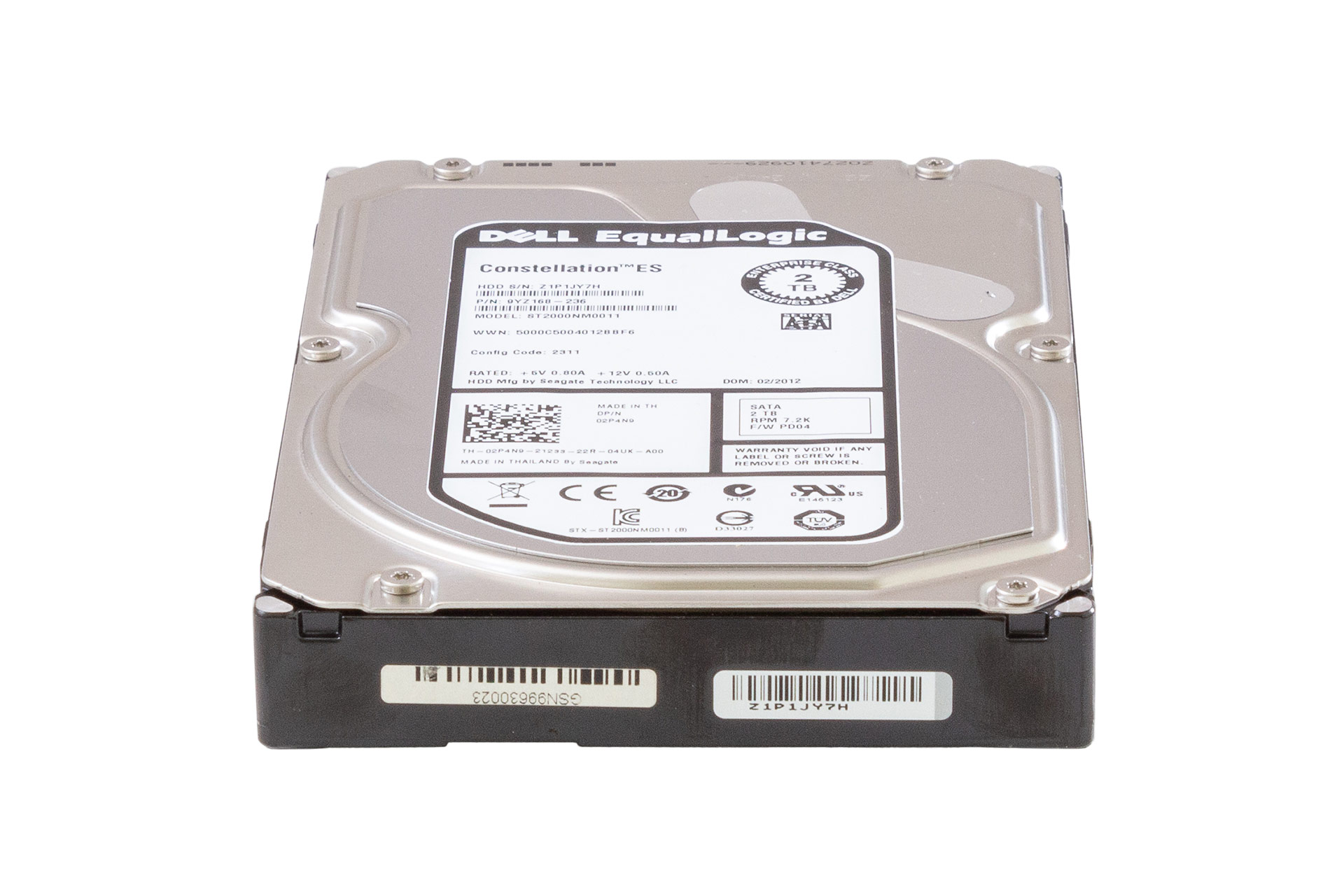 SEAGATE HDD 2TB 6G SATA 3.5" LFF 7.2k Constellation ES, front