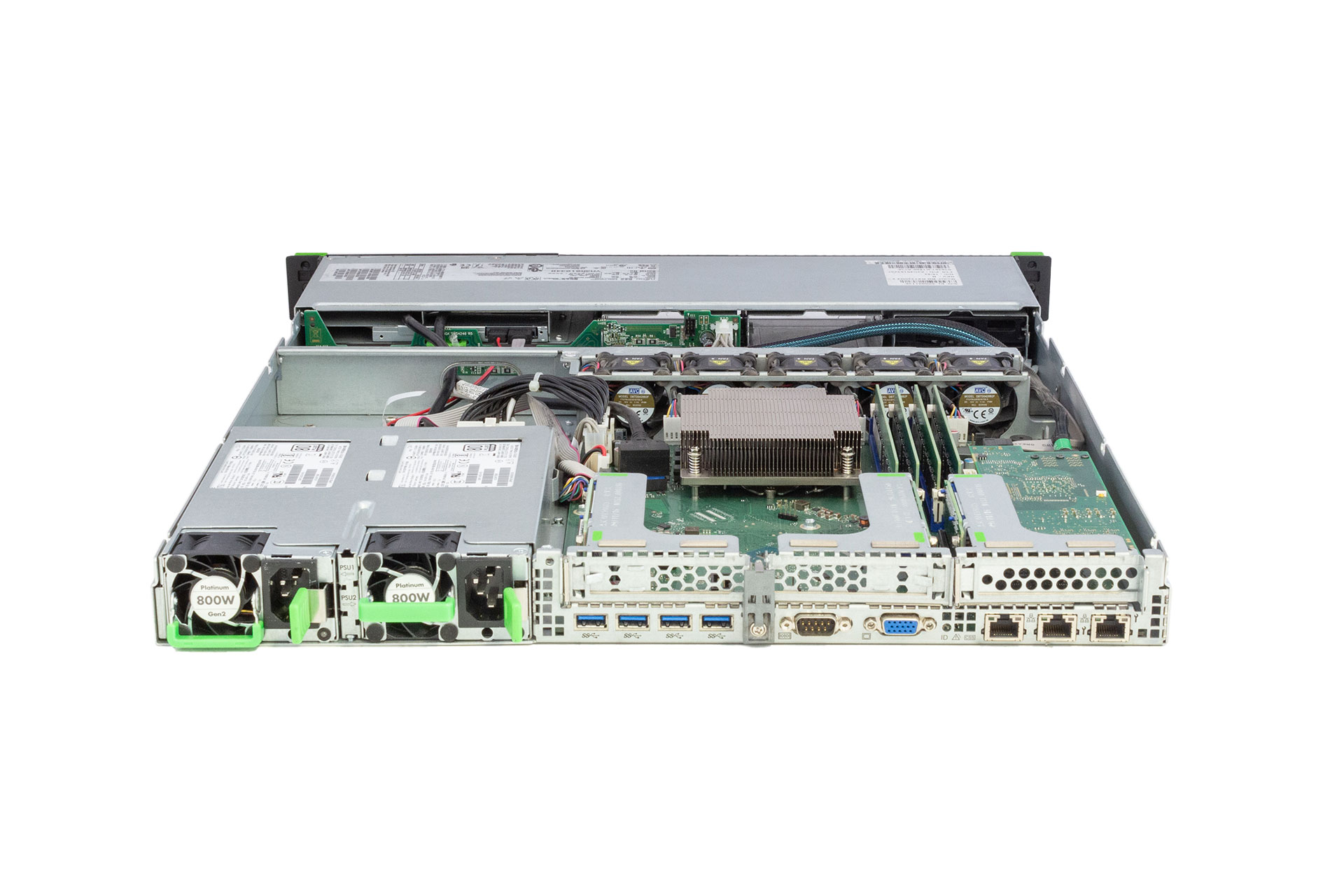 FUJITSU RX1330 M2, 1x E3-1230v5 3.40GHz, 4-Core, 32GB PC4-2133, 4xSFF, CP400i, 2x800W