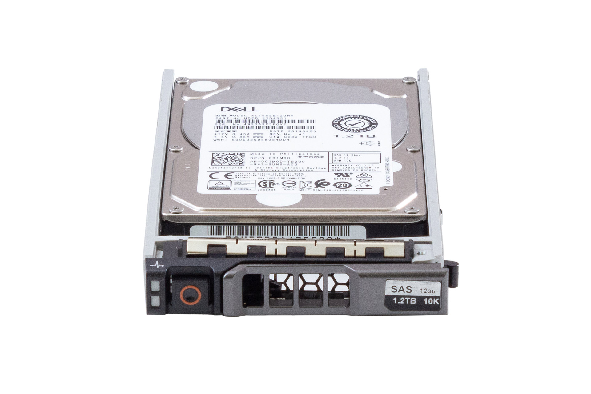 DELL HDD 1.2TB 12G SAS 10k 2.5" Festplatte in tray 08FKXC