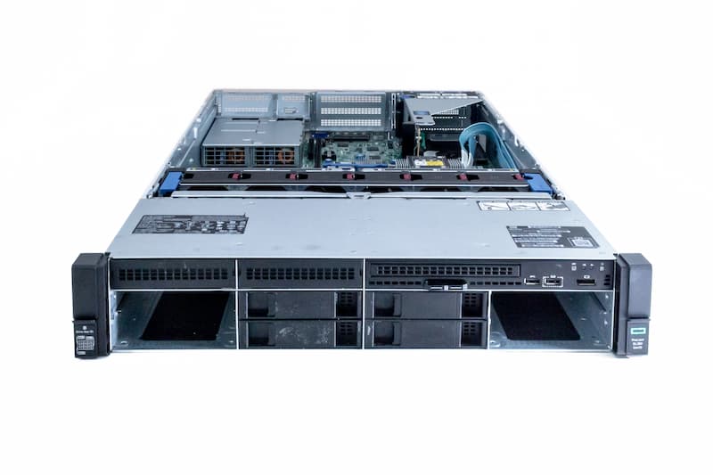 HPE DL380 Gen10, 1x Silver4110 2.10GHz, 8-Core, noRAM, 8x LFF, P408i/2GB/Batt., 1x PCI-Cage, 2x 500W