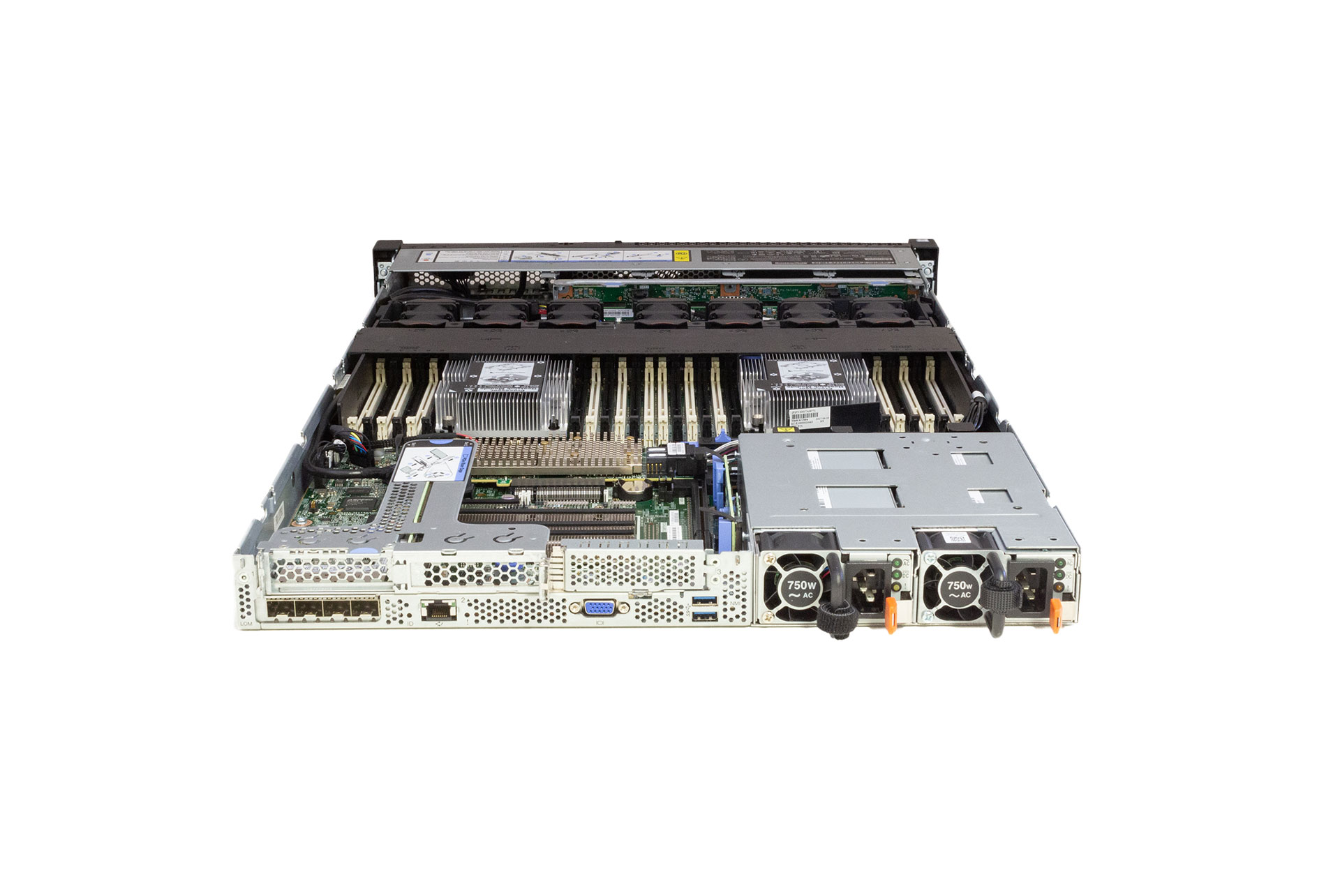 LENOVO ThinkSystem SR630, 2x Silver4110 2.1GHz,8-C, noMem, 8xSFF, 93-8i/2GB, 32GB M.2, 4x10G, 2x750W