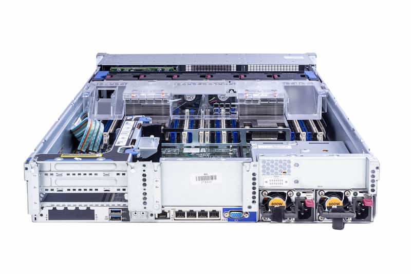 HPE ProLiant DL380 Gen9 Rack Server 1x E5-2623v3 3.0GHz, 64 RAM, 15TB (4x 3.84TB SATA SSDs), P440ar/2GB RAID, 1x PCI Cage, 2x 500W PSU