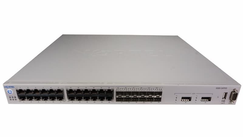 Nortel Switch 5530-24TFD, stackable, 24x 1G RJ45, 12x 1G SFP shared, 2x XFP Managed