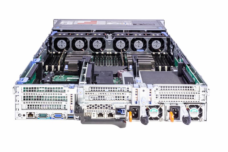 DELL R740, 2x Gold-5118@2.3GHz, 12-Core, 64GB PC4-2666V (2x32), no_BP, 7xPCi-x16,2x16G_IDSDM,2x1110W