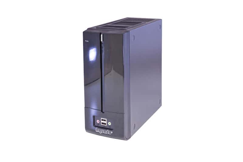 Aquado Silent Slim PC, i7-4770T@2.50GHz, 4-Core, 8GB PC3, 256GB SSD, DVD-RW