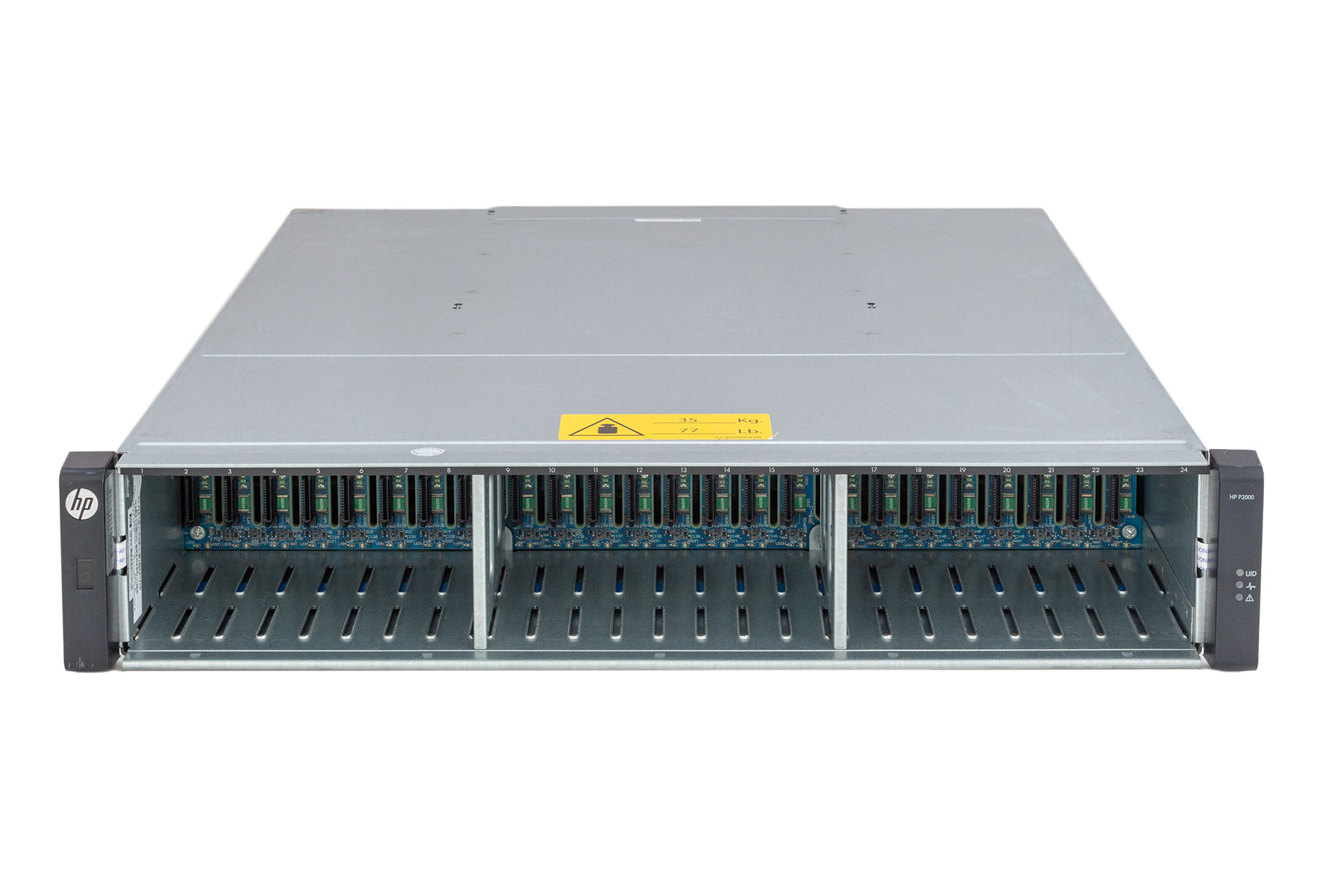 HPE P2000 G3 SAS MSA Dual Controller (2x AW592B) Array, 24xSFF