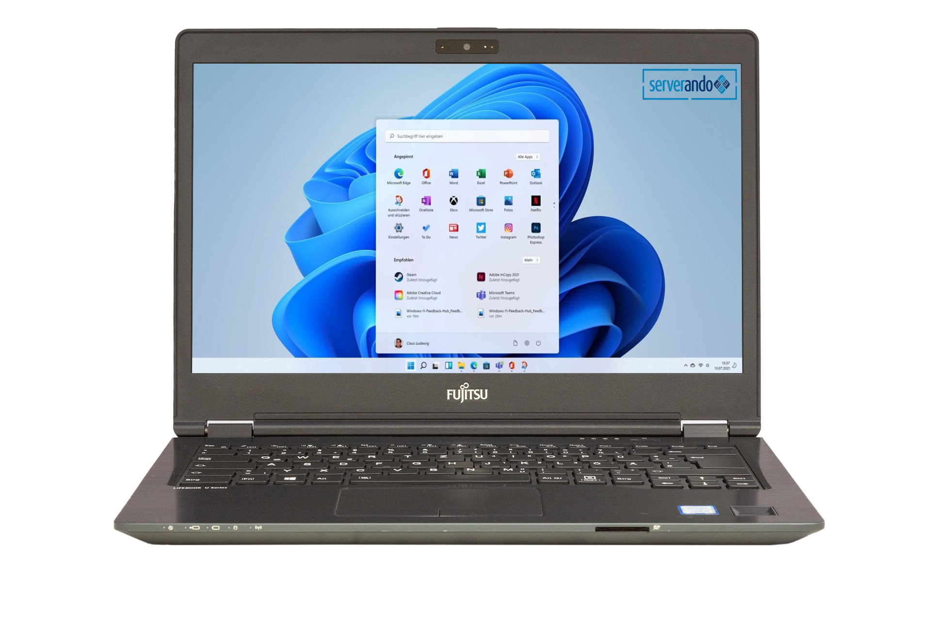 Fujitsu Lifebook U748, i5-8250U 1.60GHz, 4-Core, 8GB PC4, 14'', 256GB SSD, Webcam, Win11Pro