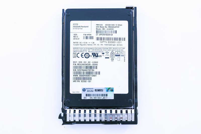 822555-B21-HP SSD 400GB SAS 12G SFF MU SC