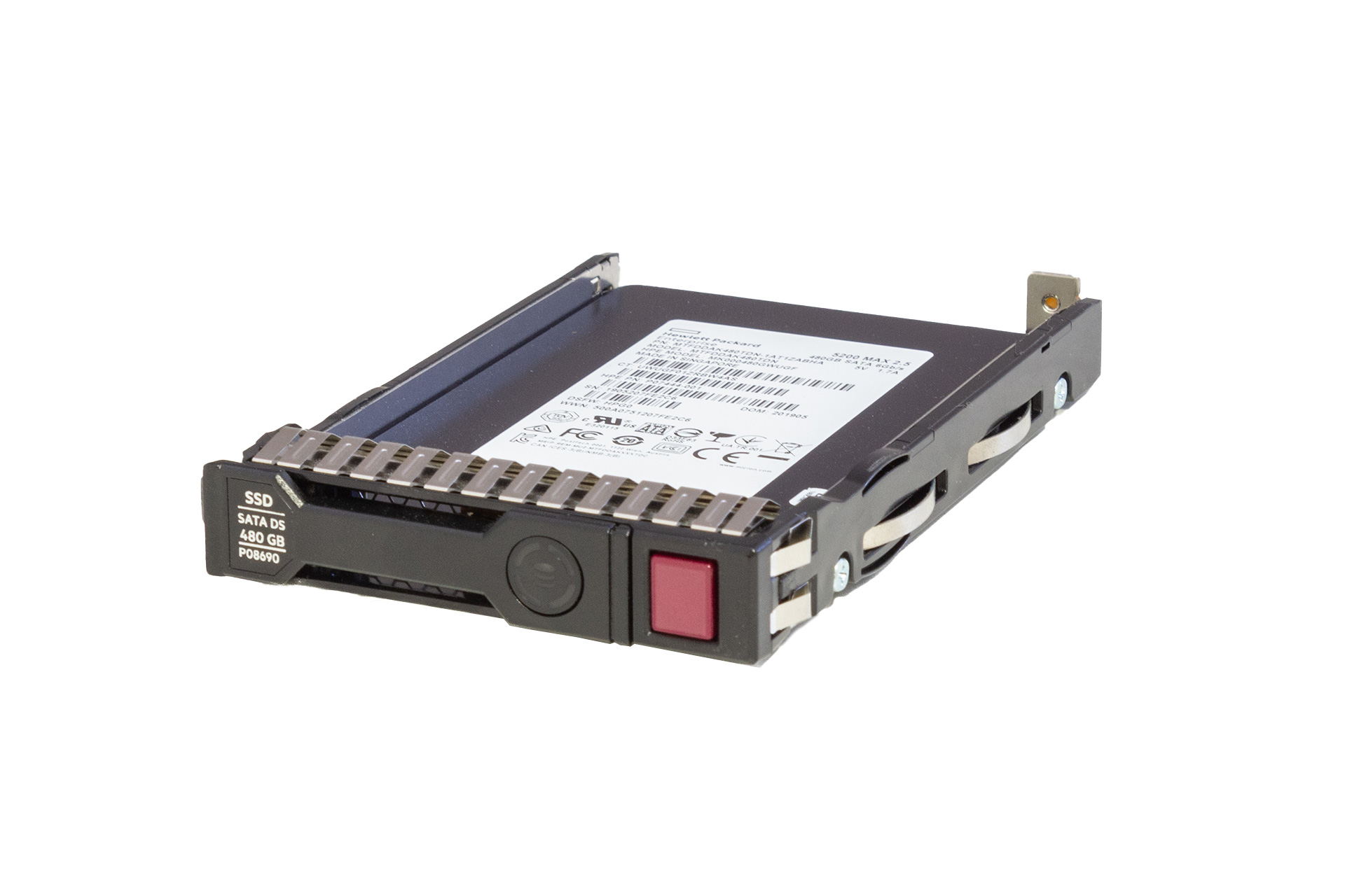 HPE SSD 480GB 6G SATA SSD 2.5“ SFF Mixed Used Solid State Drive für Gen8-Gen10 Server