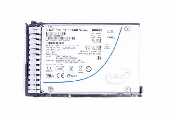HPE SSD 800GB NVMe X4 MU 2.5"