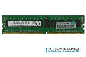 HPE RAM 8GB 1Rx4 PC4-2133 Kit ECC, DDR4 Arbeitsspeicher, 774170-001