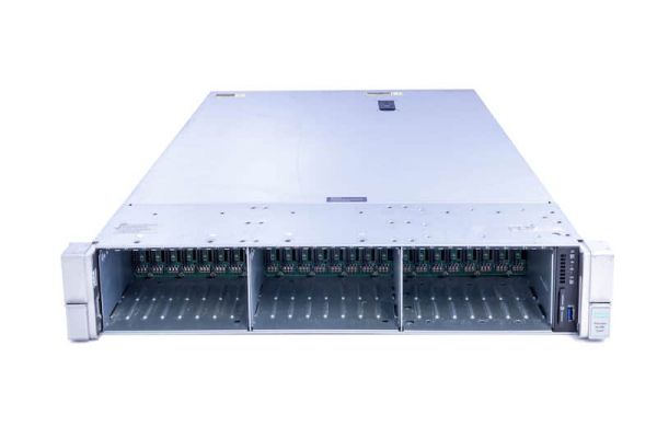 HPE DL380 Gen9 CTO, noCPU, noMEM, 26xSFF, P440ar/2G incl. Sas-Exp & Battery, 2x HP-Heatsink, 2x800W