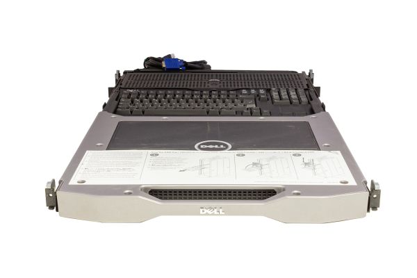 HP535 DELL KVM Rackmount Console Keyboard (DE) front