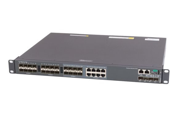 HPE Switch 5510 24G, 1U, 24xGbE SFP(+ 8xRJ45 shared), 4x10GbE SFP+, 2x40G QSFP Mod. (JH155A), 2x150W