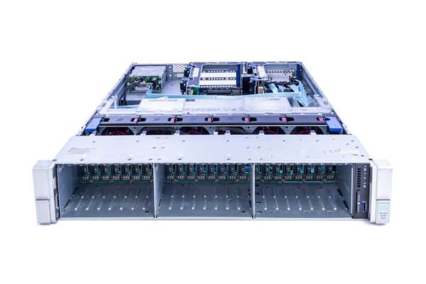 HPE DL380 Gen9, front open