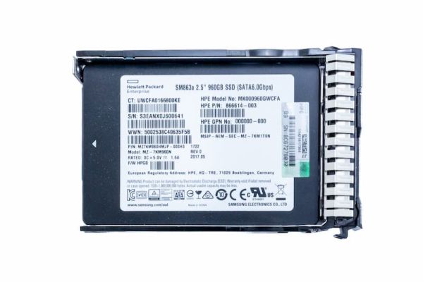 HPE SSD 960GB SATA 2.5" SM883 MU SC