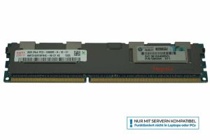 HPE RAM 8GB 2Rx4 PC3-10600R Kit ECC, DDR3 Arbeitsspeicher, 501536-001
