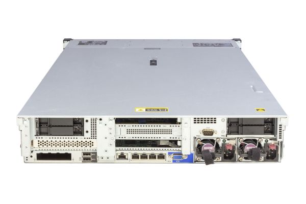 HPE DL380 Gen10, 2x Gold 6126 2.60GHz 12-Core, noRAM, 24xSFF, P408i/2GB/Batt/Exp., 1xCage, 2x800W, back