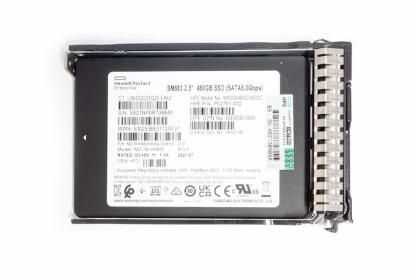 HPE SSD 480GB 6G SATA 2.5" MU SC