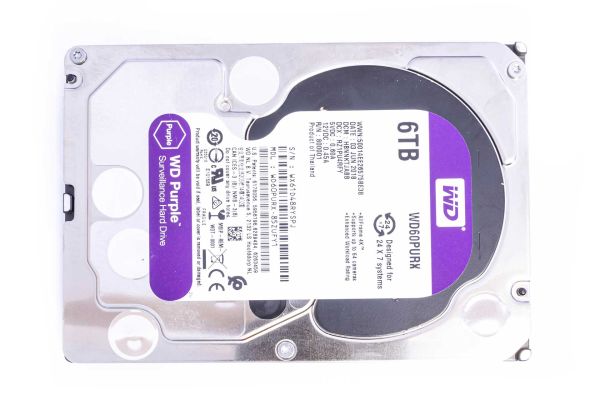 Western Digital HDD Purple Surveillance 6TB 6G SATA 5.4k 64MB