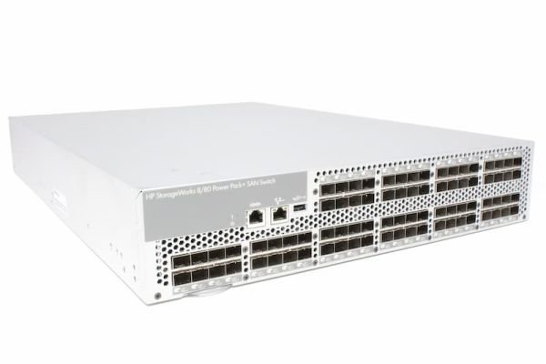 HP 8/80 Power Pack+, 48-ports enabled, SAN Switch, managed, +16 ports enabled