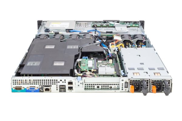 DELL R410, 2x Xeon X5620 2.0Ghz 4-Core, 24GB PC3, H700, 4xLFF, DVD, 2x500W, back open