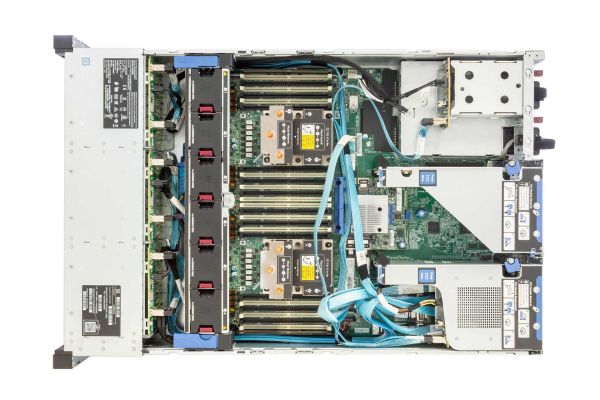 HPE DL380 Gen10, 2x Gold 6126 2.60GHz 12-Core, noRAM, 24xSFF, P408i/2GB/Batt/Exp., 1xCage, 2x800W, top